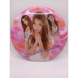 Vintage 1999 Britney Spears Large Pin Button 6" Y2K Britney Brands Picture Frame